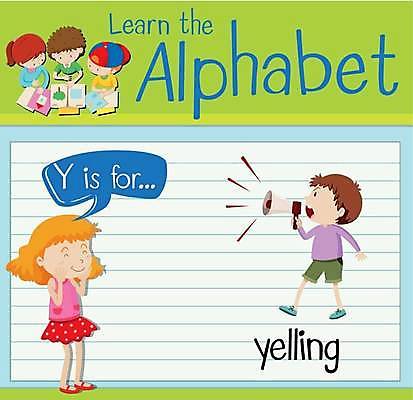 EPS 해외이미지 전신 알파벳 영어 여자 남자 어린이 말풍선 일러스트 영어교육 들기 소년 여러명 상반신 확성기 외침 Y 단어공부 단어카드 어린이만 해외일러스트 문자 교육 다수 모션 사람 학습 소리 파일형식 벡터 단어장 이미지허브