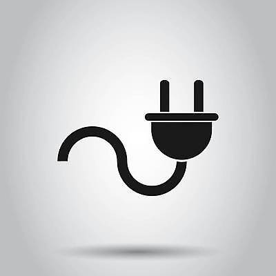 EPS 해외이미지 템플릿 디자인 스티커 인터넷 일러스트 라벨 웹 힘 장비 에너지 플랫 콘센트 플러그 코드 연결 심볼 회전 심플 철사 스위치 고립 해외일러스트 프레임 파일형식 벡터 이미지허브