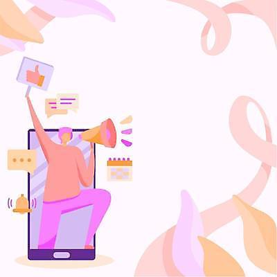 EPS 해외이미지 전신 남자 분홍색 백그라운드 말풍선 일러스트 커뮤니케이션 프레임 한명 들기 성인 스마트폰 확성기 외침 팻말 달력 종 알림 성인남자한명만 카피스페이스 해외일러스트 1 컬러 모션 사람 핸드폰 스마트기기 소리 공백 남자한명만 성인남자만 파일형식 벡터 이미지허브