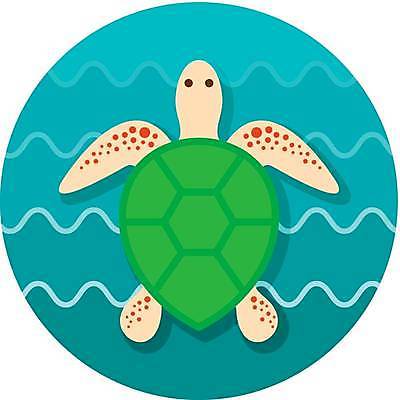 EPS 해외이미지 한마리 바다 하늘색 일러스트 사람없음 여름 바다거북 해외일러스트 1 계절 파란색 거북이 파일형식 벡터 이미지허브