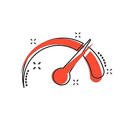 EPS 해외이미지 일러스트 사람없음 주황색 라인아트 속도계 대시보드 해외일러스트 선 컬러 파일형식 벡터 이미지허브