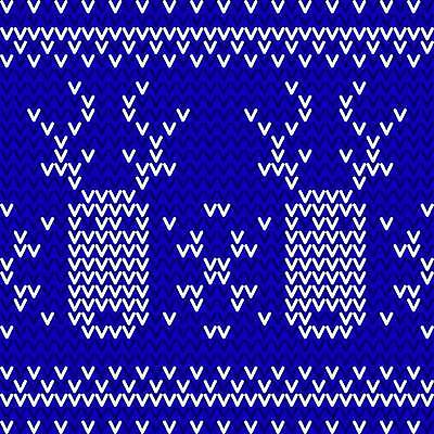 EPS 해외이미지 디자인 백그라운드 크리스마스 패턴 일러스트 사슴 따뜻함 사람없음 루돌프 직물 뜨개질 질감 해외일러스트 기념일 무늬 포유류 취미 파일형식 벡터 이미지허브