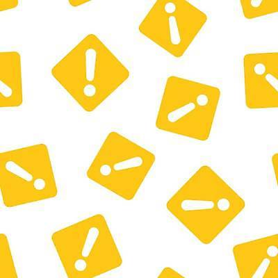 EPS 해외이미지 백그라운드 패턴 일러스트 경고 사람없음 노란색 사각형 느낌표 위험 심볼 해외일러스트 도형 기호 컬러 컨셉 무늬 파일형식 벡터 이미지허브