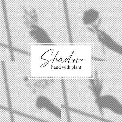 EPS 해외이미지 손 꽃 실루엣 일러스트 그림자 들기 사람없음 신체부위 블러 블러효과 해외일러스트 식물 모션 촬영기법 사람 파일형식 벡터 효과 이미지허브