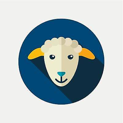 EPS 해외이미지 한마리 일러스트 사람없음 농장 양 해외일러스트 1 농업 포유류 파일형식 벡터 이미지허브