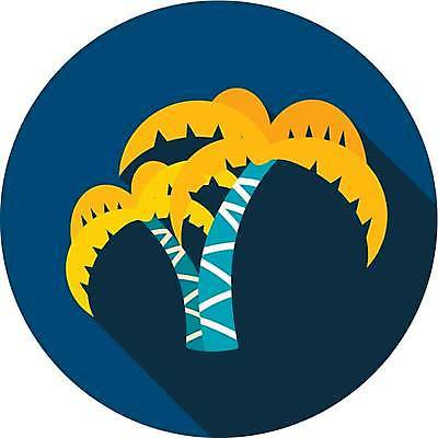 EPS 해외이미지 일러스트 사람없음 여름 야자수 남색 해외일러스트 나무 계절 컬러 파일형식 벡터 이미지허브