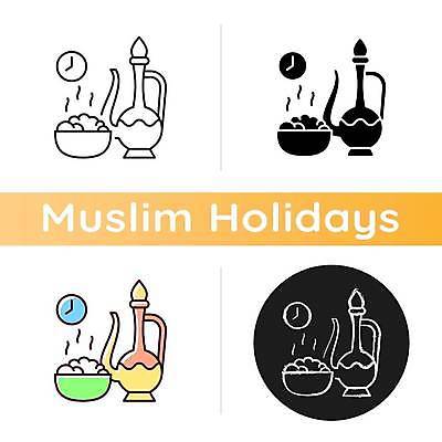EPS 해외이미지 디자인 문화 일러스트 휴가 사람없음 축제 플랫 이슬람교 해외일러스트 종교 파일형식 벡터 이미지허브