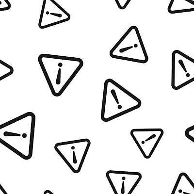 EPS 해외이미지 백그라운드 패턴 일러스트 경고 사람없음 삼각형 느낌표 위험 심볼 해외일러스트 도형 기호 컨셉 무늬 파일형식 벡터 이미지허브