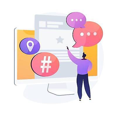 EPS 해외이미지 전신 남자 말풍선 일러스트 한명 성인 디지털 모니터 가리킴 인터넷창 성인남자한명만 해시태그 디지털라이프 해외일러스트 1 라이프스타일 인터넷 사람 손짓 컴퓨터 특수문자 남자한명만 성인남자만 파일형식 벡터 이미지허브