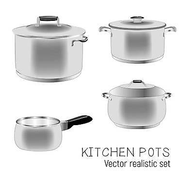 EPS 해외이미지 그릇 식기 컨셉 일러스트 장신구 주방용품 주택 손잡이 요리 빛 세트 3D 금속 주방 식당 식사 장비 뚜껑 흰색 기구 프라이팬 그룹 수프 은색 냄비 수집 먹기 오브젝트 메뉴 국자 준비 레시피 점심식사 고립 엘리먼트 철강 캐서롤 현실 해외일러스트 컬러 생활용품 모션 재질 건물 상점 용기_그릇 솥 디지털합성 파일형식 벡터 이미지허브