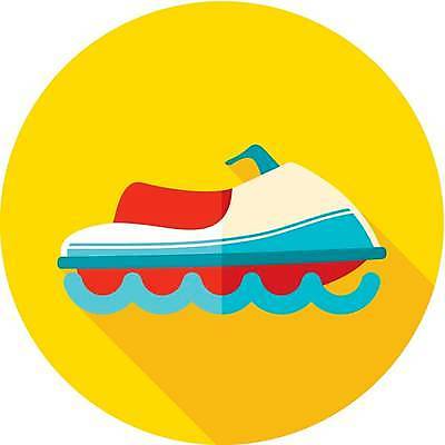 EPS 해외이미지 일러스트 사람없음 노란색 제트스키 해외일러스트 컬러 수상스포츠 파일형식 벡터 이미지허브