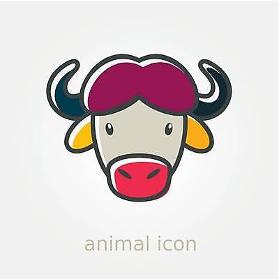 EPS 해외이미지 동물 디자인 얼굴 야생동물 일러스트 포유류 뿔 농장 머리 힘 소고기 소 플랫 위험 들소 심볼 사인 황소 고립 해외일러스트 컨셉 농업 육류 신체부위 파일형식 벡터 이미지허브