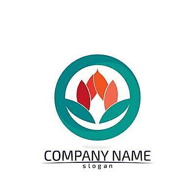 EPS 해외이미지 디자인 일러스트 연꽃 사람없음 빨간색 초록색 심볼 해외일러스트 꽃 컬러 파일형식 벡터 이미지허브