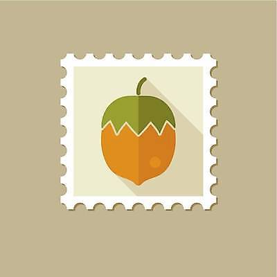 EPS 해외이미지 일러스트 사람없음 연두색 노란색 견과류 우표 베이지색 해외일러스트 컬러 초록색 파일형식 벡터 이미지허브