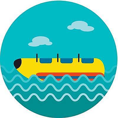 EPS 해외이미지 바다 하늘색 일러스트 사람없음 여름 바나나보트 해외일러스트 계절 파란색 보트 파일형식 벡터 이미지허브