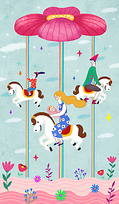 전신 PSD 구름 여자 남자 꽃 딸 행복 어린이 무지개 일러스트 가족 안기 하늘 엄마 소녀 여러명 성인 반짝임 육아 아기 뒤돌아보기 목마 아빠 승차 다문화가정 목마타기 국내일러스트 자연요소 식물 감정 다수 관계 모션 사람 다문화 파일형식