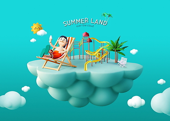 전신 PSD 구름 편집이미지 남자 수영복 섬 휴식 3D캐릭터 한명 들기 성인 타이포그라피 여름 여름휴가 바캉스 야자수 눕기 태양 선베드 소프트아이스크림 민트색 워터슬라이드 성인남자한명만 이미지편집 자연요소 나무 문자 캐릭터 1 옷 계절 컬러 컨셉 의자 모션 휴가 아이스크림 사람 남자한명만 성인남자만 파일형식 여름_계절