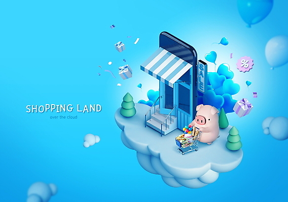 PSD 나무 구름 편집이미지 한마리 섬 3D캐릭터 서기 타이포그라피 사람없음 파란색 선물상자 스마트폰 쇼핑 세일 계단 상점 쇼핑카 돼지 구매 꽃가루 온라인쇼핑 돼지캐릭터 하트풍선 풍선 모바일쇼핑 이미지편집 자연요소 식물 문자 캐릭터 1 컬러 동물캐릭터 포유류 모션 선물 핸드폰 스마트기기 상자 카트 하트 가루 온라인 파일형식