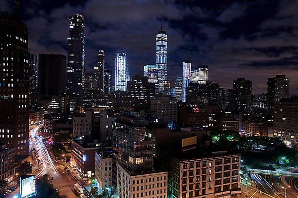 포토 JPG 해외풍경 도로 야경 사람없음 야외 건물 도시풍경 고층빌딩 도시 뉴욕 국내포토 해외 건축물 길 교통시설 풍경 빌딩 미국 야간 파일형식 풍경_경치