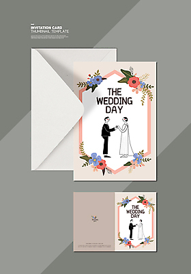 전신 템플릿 여자 남자 꽃 분홍색 웨딩드레스 결혼 카드템플릿 결혼식 편지봉투 서기 정장 턱시도 여러명 성인 마주보기 손잡기 청첩장 신랑신부 성인만 이미지템플릿 AI파일 식물 드레스 옷 신부_웨딩 컬러 다수 신랑 모션 봉투 카드_감사 사람 이벤트 편지 파일형식 벡터
