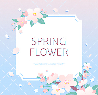 배너 꽃잎 분홍색 하늘색 잎 일러스트 봄꽃 사각프레임 사람없음 봄 벚꽃 벚나무 그라데이션 꽃프레임 꽃가지 프레임일러스트 카피스페이스 국내일러스트 AI파일 나무 식물 계절 꽃 컬러 프레임 파란색 사각형 공백 나뭇가지 파일형식 벡터