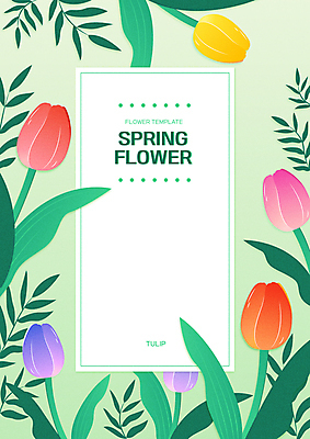 포스터 세로배너 잎 일러스트 봄꽃 사각프레임 사람없음 연두색 봄 튤립 꽃프레임 프레임일러스트 카피스페이스 보테니컬아트 국내일러스트 AI파일 식물 배너 계절 꽃 프레임 세로 초록색 사각형 공백 파일형식 벡터