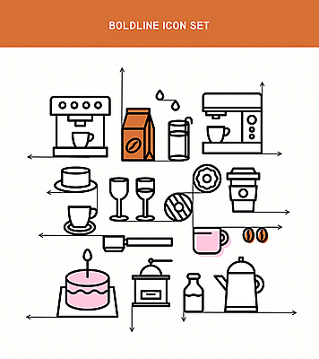 아이콘 커피 와인잔 유리병 잔 사람없음 일상 갈색 케이크 카페 머그컵 원두 도넛 커피잔 커피포트 커피메이커 라인아이콘 테이크아웃 그라인더 에스프레소머신 커피용품 테이크아웃컵 포타필터 볼드라인 원두봉투 2D아이콘 AI파일 식기 음료 컬러 술잔 주전자 병_용기 디저트 봉투 라이프 컵 상점 오브젝트 파일형식 벡터