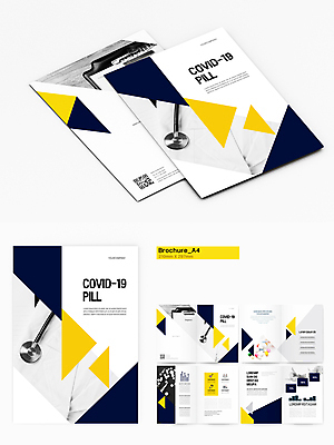 템플릿 손 리플렛 의학 청진기 그래프 팜플렛 신체부위 알약 노란색 회색 약병 온도계 체온계 남색 QR코드 백신 서류판 치료제 인디자인 INDD 코로나바이러스 덕분에챌린지 델타변이바이러스 오미크론 이미지템플릿 캠페인 컬러 의료기기 사람 약 사무용품 바이러스 병_담는 파일형식