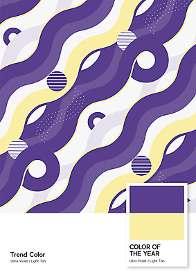 선 백그라운드 패턴 일러스트 추상 사람없음 노란색 점 원형 물결무늬 2022년 울트라바이올렛 트렌드컬러 국내일러스트 AI파일 도형 물결 컬러 무늬 연도 파일형식 벡터 트랜드컬러