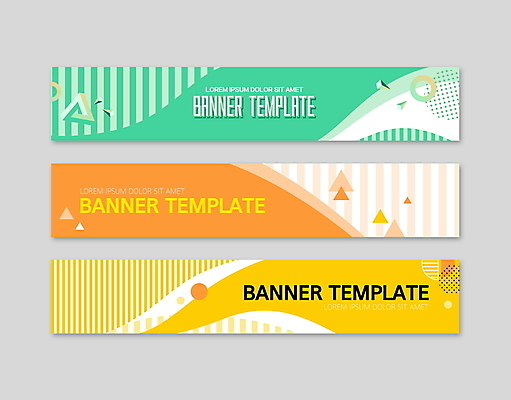 도형 템플릿 배너 배너템플릿 가로배너 패턴 사각프레임 사람없음 초록색 노란색 줄무늬 현수막 삼각형 배너세트 AI파일 컬러 무늬 프레임 가로 세트 사각형 파일형식 벡터