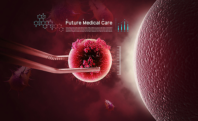 PSD 편집이미지 의학 미래 세포 사람없음 빨간색 빛 잡기 원형 핀셋 추출 이미지편집 도형 컬러 컨셉 모션 도구 파일형식