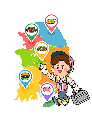 전신 남자 일러스트 피자 스테이크 한명 들기 성인 걷기 치킨 햄버거 가리킴 도넛 배달원 한반도 철가방 라이더 배달음식 위치정보 전국 성인남자한명만 음식배달 국내일러스트 AI파일 직업 1 음식 가방 모션 디저트 패스트푸드 서양음식 사람 손짓 정보 배송 배달 닭고기요리 남자한명만 성인남자만 파일형식 벡터