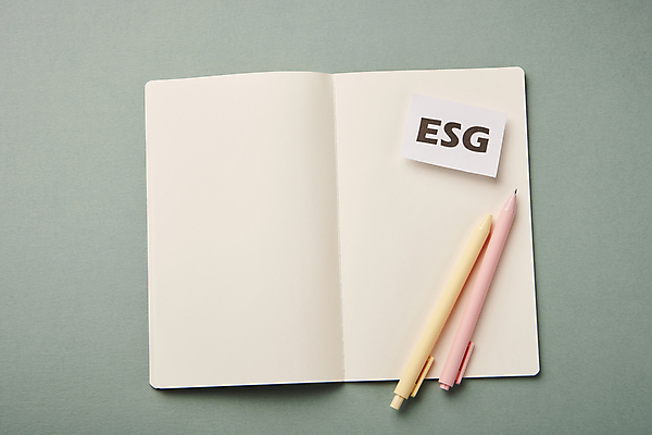 포토 JPG 스튜디오촬영 비즈니스 자연 회색배경 실내 사람없음 하이앵글 펜 다이어리 메모지 사회 친환경 카피스페이스 ESG 국내포토 뷰포인트 백그라운드 내부 필기구 환경 사무용품 공백 회색 생태계 경영 공동체 파일형식