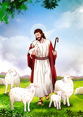 전신 PSD 구름 남자 기독교 새끼 여러마리 일러스트 지팡이 하늘 나뭇잎 한명 들기 잔디 초원 성인 걷기 양 예수 성경이야기 양떼 성인남자한명만 들어올리기 국내일러스트 자연요소 식물 동물 1 종교 다수 잎 포유류 모션 이야기 사람 신_종교 남자한명만 성인남자만 파일형식