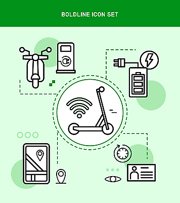 아이콘 사람없음 초록색 스마트폰 오토바이 플러그 건전지 라인아이콘 와이파이 위치 약도 네비게이션 베터리 신분증 충전기 스마트모빌리티 볼드라인 전동퀵보드 셰어링 모빌리티 2D아이콘 AI파일 육상교통 교통수단 컬러 지도 핸드폰 스마트기기 바이크 기계 무선인터넷 충전 증명서 퀵보드 파일형식 벡터 공유경제