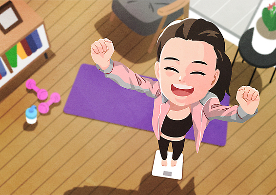 전신 PSD 여자 화분 다이어트 의자 일러스트 성공 한명 서기 웃음 성인 운동복 하이앵글 주먹 아령 기쁨 만세 매트 물병 체중계 체중측정 성인여자한명만 국내일러스트 1 옷 감정 뷰포인트 가구 컨셉 모션 표정 건강 사람 물통 측정 여자한명만 성인여자만 파일형식