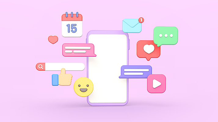 PSD 편집 편집이미지 분홍색 말풍선 모바일 미소 사람없음 스마트폰 3D 달력 하트 최고 메시지 이메일 디지털합성 손모양 재생 이모티콘 검색창 채팅 편집소스 편집3D 모양 컬러 표정 핸드폰 스마트기기 파일형식 손_신체부위