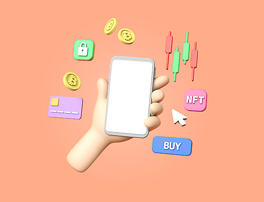 PSD 편집 편집이미지 손 모바일 자물쇠 들기 신체부위 금융 스마트폰 3D 동전 주황색 신용카드 주식 디지털합성 보안 커서 모바일뱅킹 체크카드 편집소스 가상화폐 NFT 편집3D 컬러 돈 모션 안전 사람 경제 핸드폰 스마트기기 뱅킹 파일형식