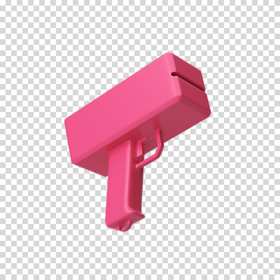 편집이미지 분홍색 사람없음 3D소스 3D 디지털합성 오브젝트 PNG 편집소스 플렉스 머니건 컬러 돈 총 신조어 파일형식