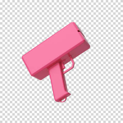 편집이미지 분홍색 사람없음 3D소스 3D 디지털합성 오브젝트 PNG 편집소스 플렉스 머니건 컬러 돈 총 신조어 파일형식