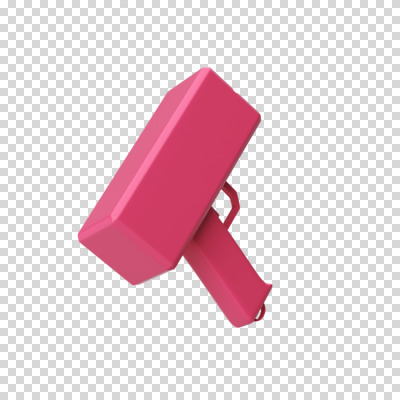 편집이미지 분홍색 사람없음 3D소스 3D 디지털합성 오브젝트 PNG 편집소스 플렉스 머니건 컬러 돈 총 신조어 파일형식