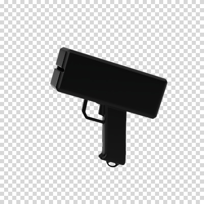 편집이미지 사람없음 3D소스 3D 검은색 디지털합성 오브젝트 PNG 편집소스 플렉스 머니건 컬러 돈 총 신조어 파일형식