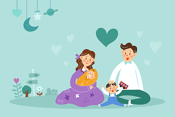 전신 나무 여자 남자 꽃 별 아들 어린이 하늘색 일러스트 가족 엄마 들기 앉기 소년 여러명 성인 장난감 임신 행성 달 하트 아기 풀 아빠 모빌 방향표지판 쓰다듬기 국내일러스트 AI파일 자연요소 모양 식물 다수 관계 모션 사람 파란색 우주 아기용품 표지판 파일형식 벡터