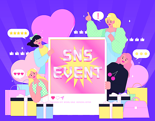 여자 패션 별 말풍선 일러스트 이벤트 여러명 상반신 성인 타이포그라피 선물상자 쇼핑 쇼핑백 세일 보라색 핸드백 하트 느낌표 복고 소셜네트워크 성인여자만 뉴트로 인플루언서 Y2K 국내일러스트 AI파일 자연요소 모양 문자 기호 컬러 다수 컨셉 가방 선물 사람 상자 여자만 성인만 파일형식 벡터 유명인