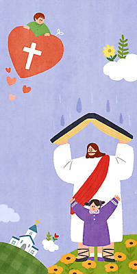 전신 PSD 구름 여자 남자 꽃 기독교 어린이 십자가 일러스트 서기 들기 소녀 소년 상반신 성인 세명 교회 성경 만세 하트 풀 예수 하나님 비 수비 빗방울 연보라색 국내일러스트 자연요소 모양 식물 종교 종교용품 종교건축 모션 날씨 사람 건물 보라색 신_종교 비_날씨 파일형식