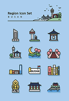 아이콘 하늘색 고건축 사람없음 건물 책 탑 종 깃발 벚나무 초승달 비석 라인아이콘 불상 부산 서점 국내여행 꽃길 부처님상 해동용궁사 용두산공원 2D아이콘 AI파일 기장군 나무 건축물 공원 길 여행 불교 한국 파란색 상점 벚꽃 달 부처 파일형식 벡터 기장_한국