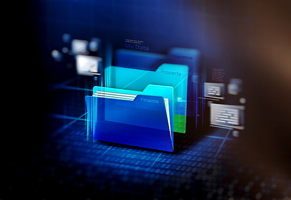 PSD 편집이미지 사람없음 파란색 디지털 스크린 검은색 자료 폴더 개인정보 홀로그램 마이데이터 이미지편집 컬러 정보 파일 파일형식