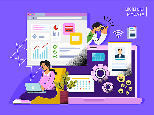 전신 응시 여자 남자 화분 의자 일러스트 청진기 그래프 사람모양 앉기 상반신 성인 두명 노트북 보라색 의사 정보 신용카드 톱니바퀴 문서 와이파이 이모티콘 인터넷창 개인정보 신분증 성인만 마이데이터 국내일러스트 AI파일 모양 시선 컬러 가구 인터넷 의료기기 모션 사람 금융 전자제품 의료진 무선인터넷 증명서 파일형식 벡터