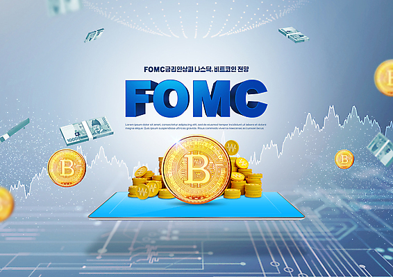 PSD 편집이미지 지폐 그래프 타이포그라피 사람없음 파란색 태블릿 회로판 돈다발 사회이슈 상승 비전 금리 나스닥 동전탑 가상화폐 FOMC 이미지편집 문자 컬러 컨셉 돈 금융 전자제품 스마트기기 쌓기 동전 기관 파일형식