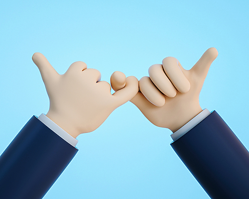 PSD 편집 편집이미지 손 하늘색 비즈니스 손짓 신체부위 3D소스 3D 디지털합성 계약 약속 새끼손가락 편집소스 편집3D 모션 사람 파란색 파일형식